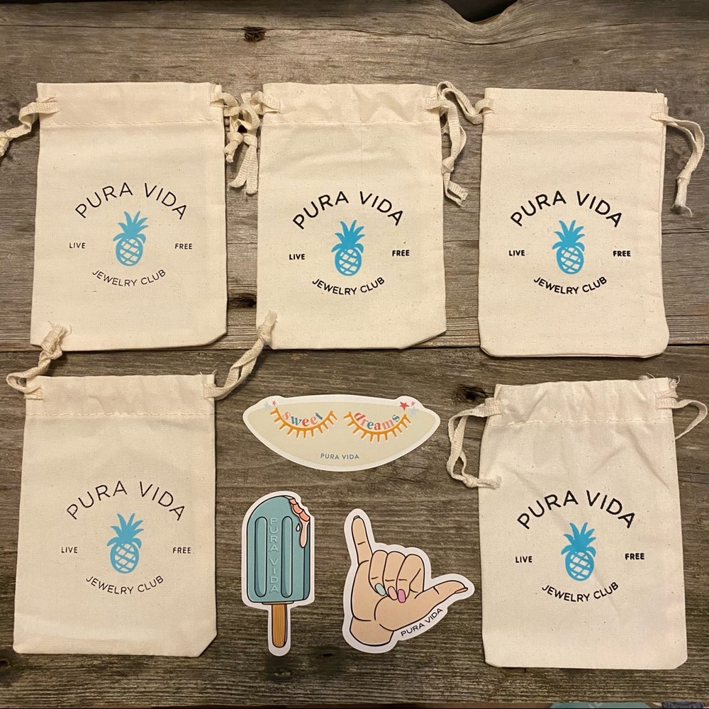 ‼️Pura Vida Bracelets Bags + Stickers Pack‼️